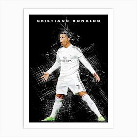 Cristiano Ronaldo Sketch 1 Art Print