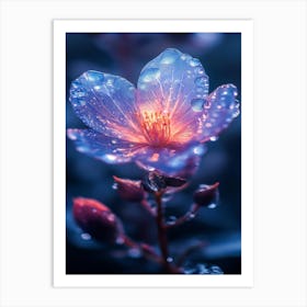 Flower In The Rain 4 Art Print