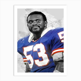 Harry Carson New York Giants Art Print