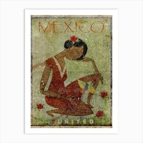 Vintage Travel Poster ― Mexico United Art Print