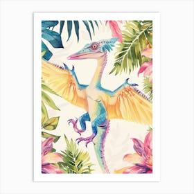 Watercolour Pteranodon Dinosaur 2 Art Print