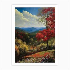 Smoky Mountain View Art Print