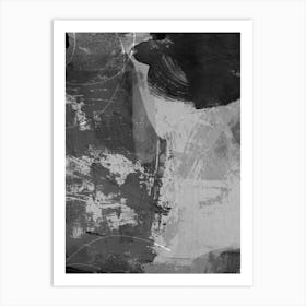Black & White Abstract 3 Art Print