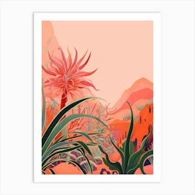 Boho Plant Painting Air Plant 3 Art Print