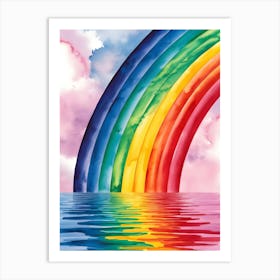 Rainbow Over Water Art Print