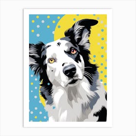 Pop Art Border Collie 2 Art Print