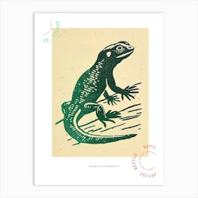 Agamas Tegus Uromastyx Bold Block 2 Poster Art Print