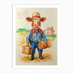 Cowboy Art Print