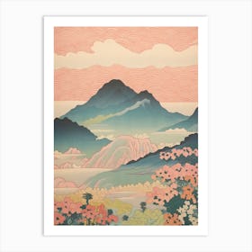 Mount Nantai In Tochigi, Japanese Landscape 3 Art Print
