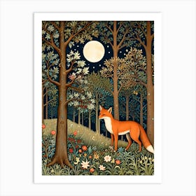 William Morris Fox In The Woods Art Print