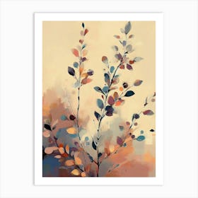 Abstract Of Leaves Art Print