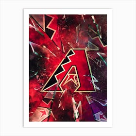 Arizona Diamondbacks Baseball Poster Art Print