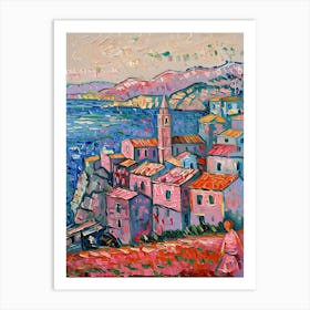 Pink Town Art Print