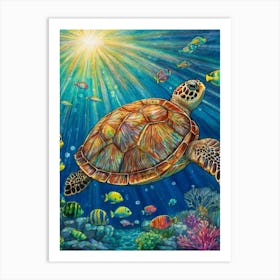 Sea Turtle Art Print