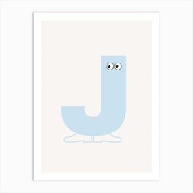 Alphabet Poster J Art Print