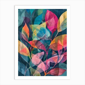 Colorful Leaves 7 Art Print