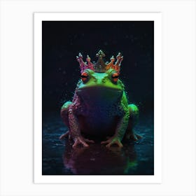 Frog With Crown 2 Art Print