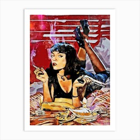 mia Pulp Fiction movies Art Print