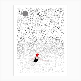 Girl In The Water 2 Art Print