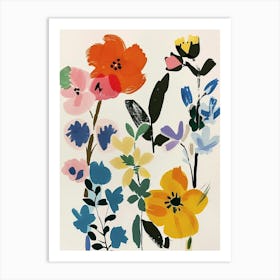 Painted Florals Snapdragon 2 Art Print