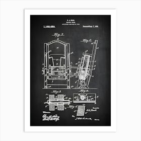 Theater Chair Print, Theatre Art, Movie Chair, Theater Decor, Movie Theater Poster, Home Theater Gift, Patent,Vintage Theater Room Art,Ht4801 1 Art Print