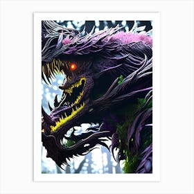 Dragon In The Forest Art Print