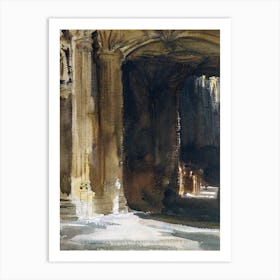 Cathedral Interior, John Singer Sargent Art Print