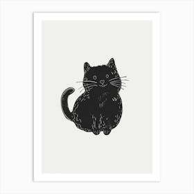 Black Cat 45 Art Print