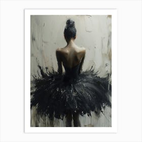 Black Ballerina Art Print
