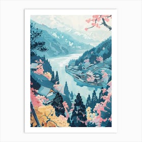 Nikko Japan 1 Retro Illustration Art Print