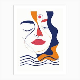 Face Of A Woman 32 Art Print