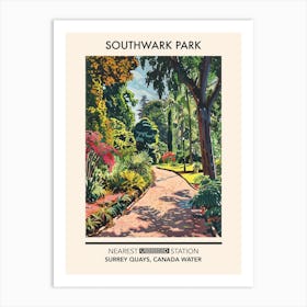 Southwark Park London Parks Garden 5 Art Print