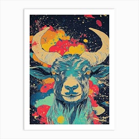 Bull Head Art Print