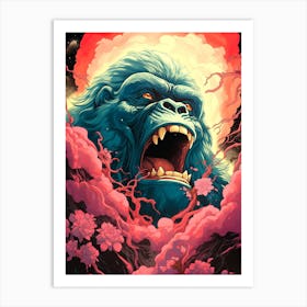 Gorilla In The Sky Art Print