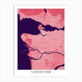 Vancouver Pink Purple Art Print