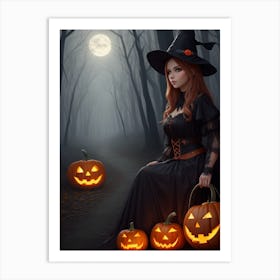 Witch In The Woods 2 Art Print