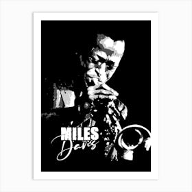 Miles Davis Jazz Music Trumpeter Legend Art Print