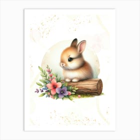 Cute Bunny Art Print