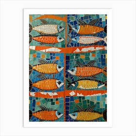 Mosaic Fish Art Print