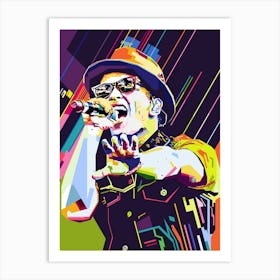 Bruno Mars Style WPAP Art Print