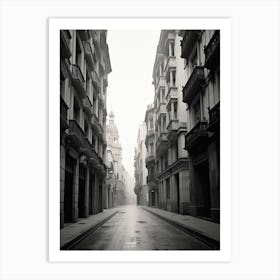 Santander, Spain, Photography In Black And White 1 Art Print