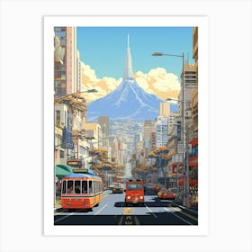 Cape Town Pixel Art 3 Art Print