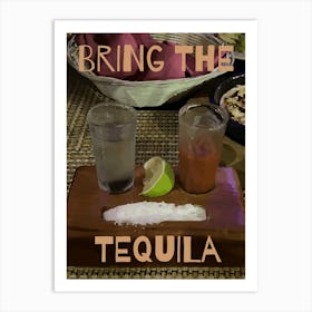 Kitchen Art Food art Drinks Tequila Art Print