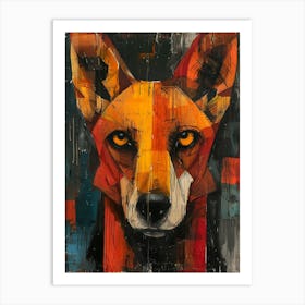 Abstract Fox Art Print