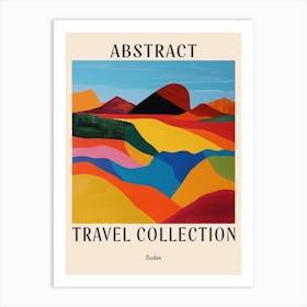 Abstract Travel Collection Poster Sudan 3 Art Print