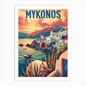 Mykonos Greece Art Print