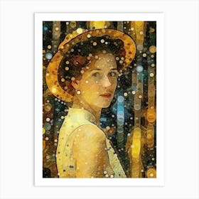 Gustav Klimt Woman In A Hat Art Print