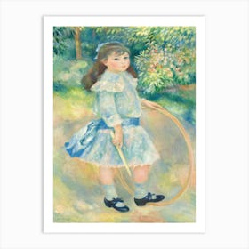 Girl With A Hoop (1885), Pierre Auguste Renoir Art Print