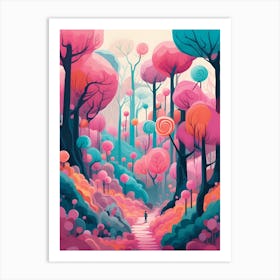 Lollipop Forest 2 Art Print