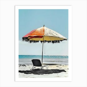 Beach Umbrella 3 Art Print